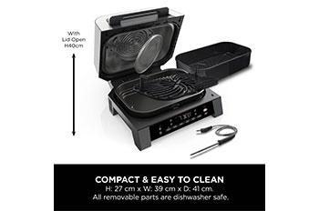NINJA DG551EU Foodi Max Air Grill & Air Fryer Ασημί