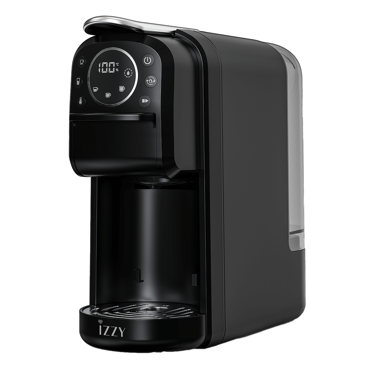IZZY IZ-6019 Parma 3 σε 1 Ημιαυτόματη Μηχανή Espresso 1400W Μαύρο - 2