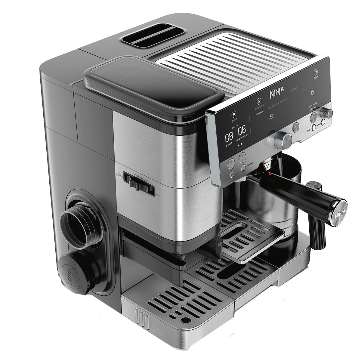 NINJA ES601EU Luxe Premier Ημιαυτόματη Μηχανή Espresso 1650W Ασημί - 4