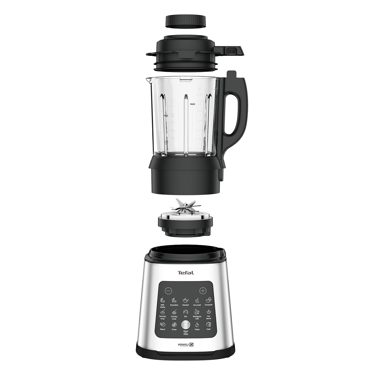 TEFAL BL83SD PerfectMix Cook Μπλέντερ 1400W Μαύρο - 3