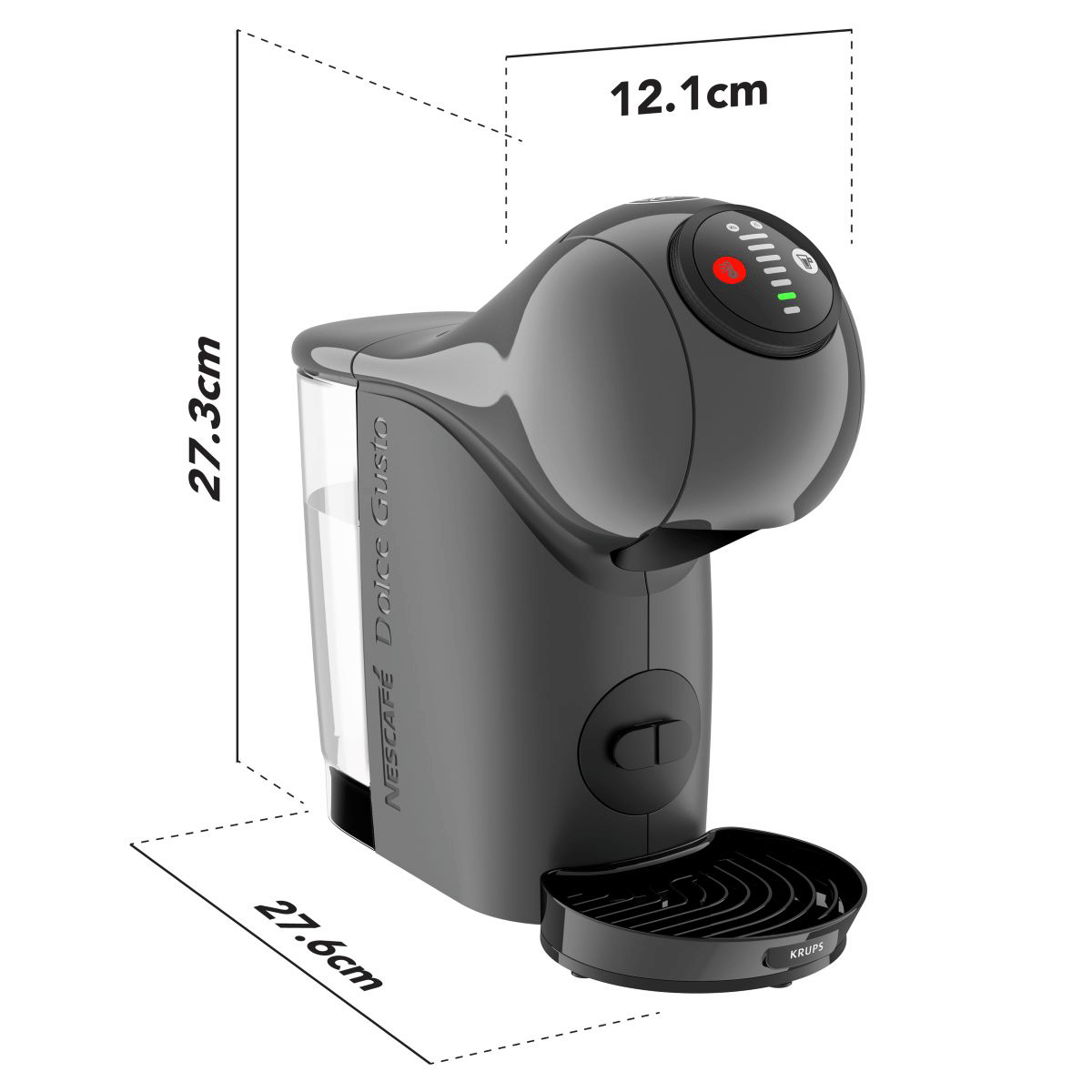 KRUPS KP243B Μηχανή Καφέ Espresso NESCAFE Dolce Gusto Genio S Grey - 5