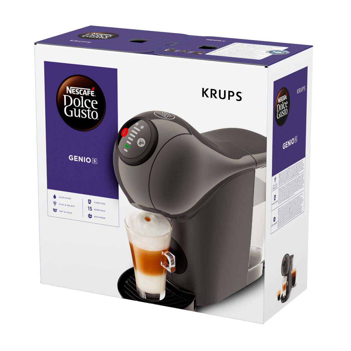 KRUPS KP243B Μηχανή Καφέ Espresso NESCAFE Dolce Gusto Genio S Grey - 6