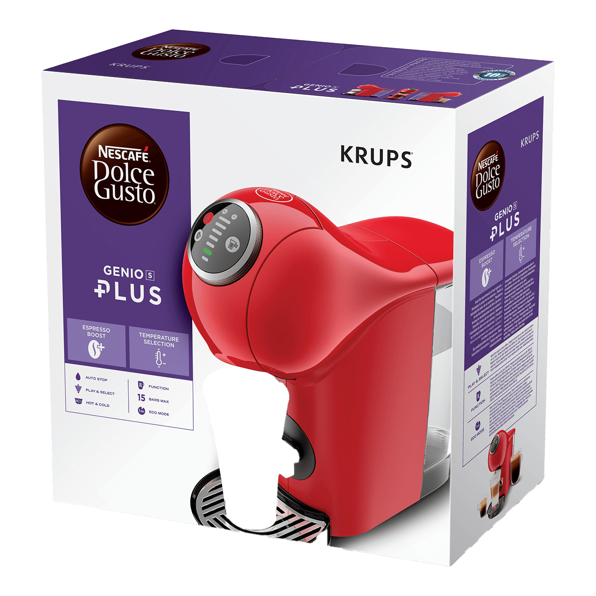 KRUPS KP3405 Μηχανή Καφέ Espresso NESCAFE Dolce Gusto Genio S Plus Red - 5