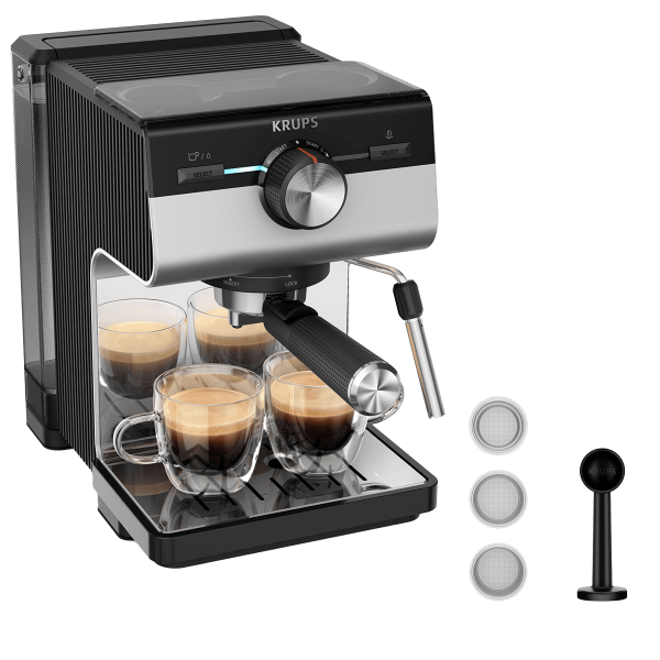 KRUPS XP384E10 Authentic+ C90 Χειροκίνητη Μηχανή Espresso