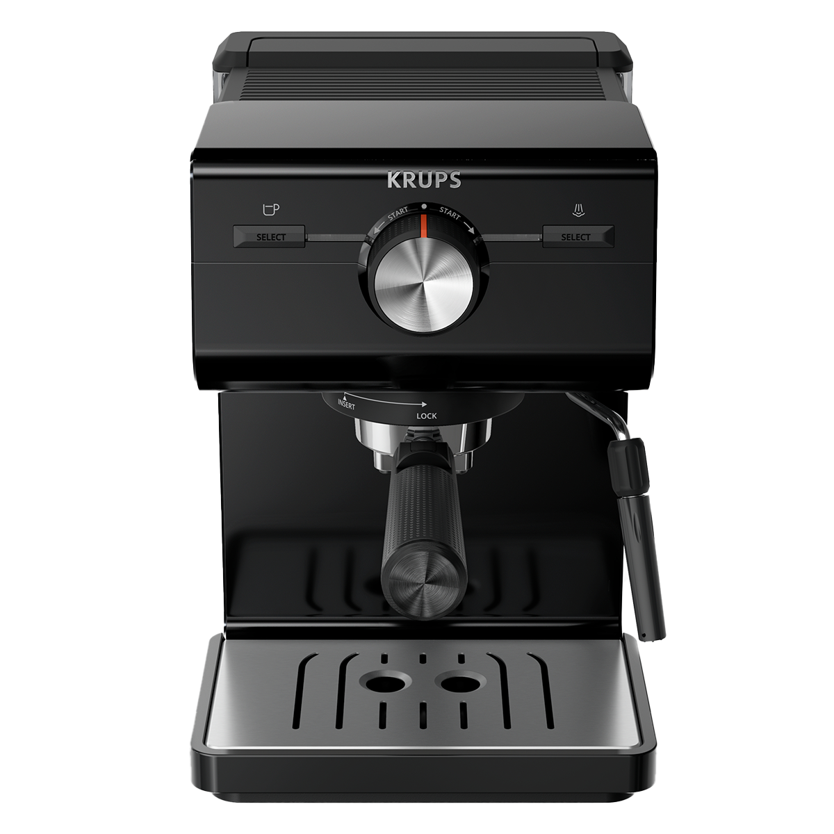 KRUPS XP381810 C50 Χειροκίνητη Μηχανή Espresso Μαύρο