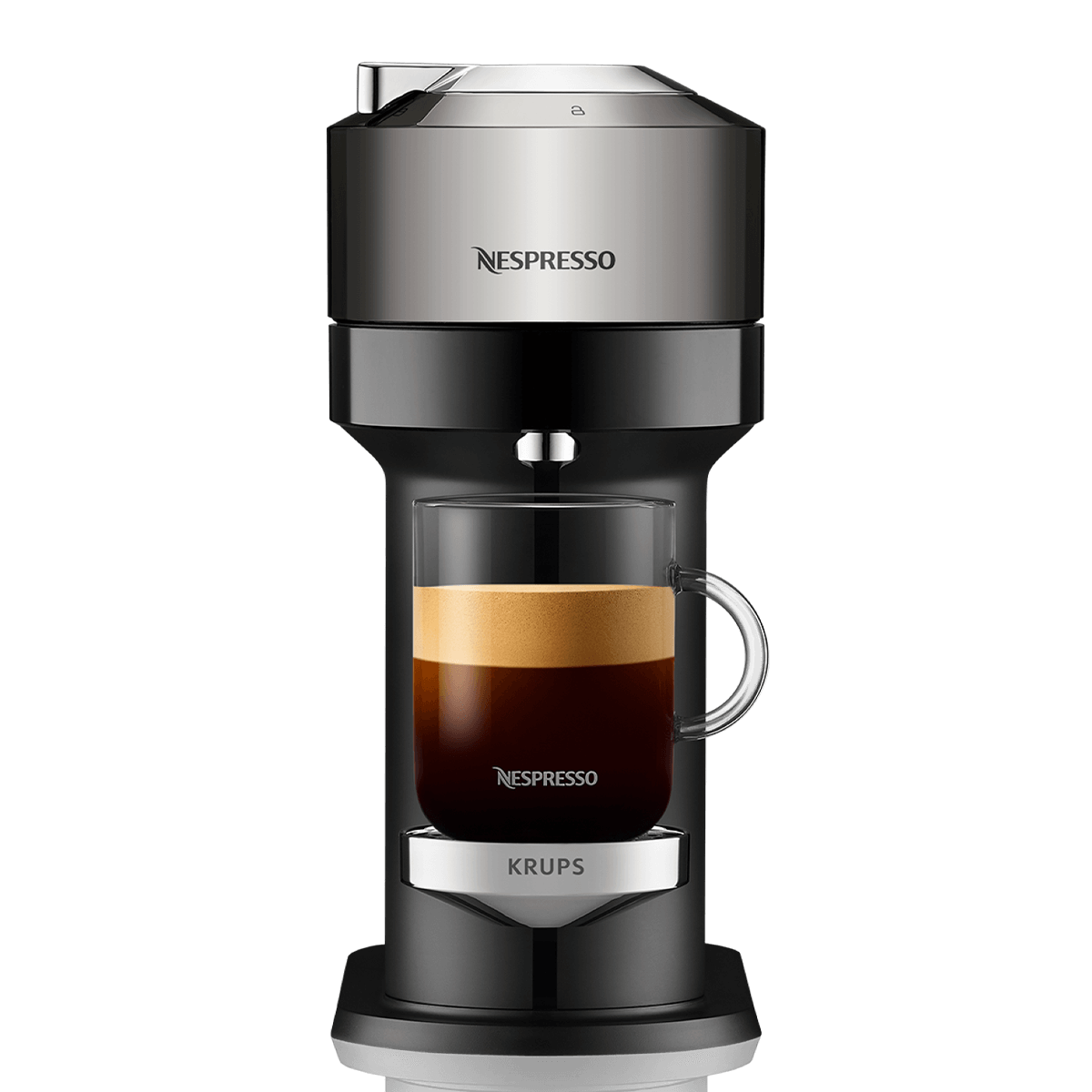 KRUPS XN910C Μηχανή Καφέ Nespresso Vertuo Next Deluxe Dark Chrome - 2
