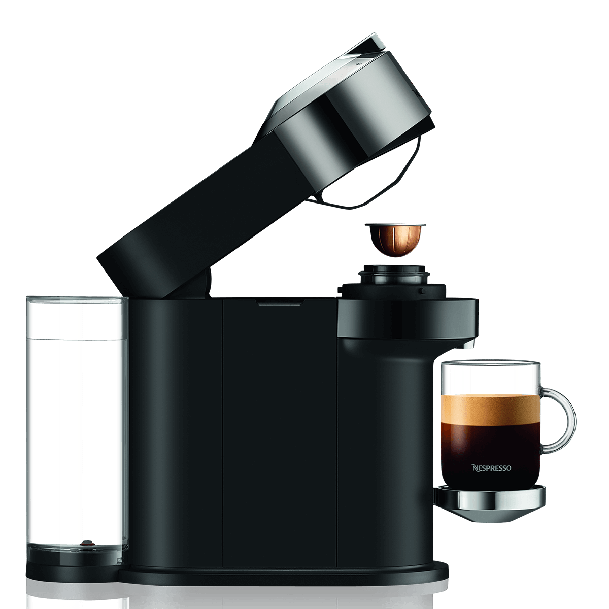 KRUPS XN910C Μηχανή Καφέ Nespresso Vertuo Next Deluxe Dark Chrome - 3