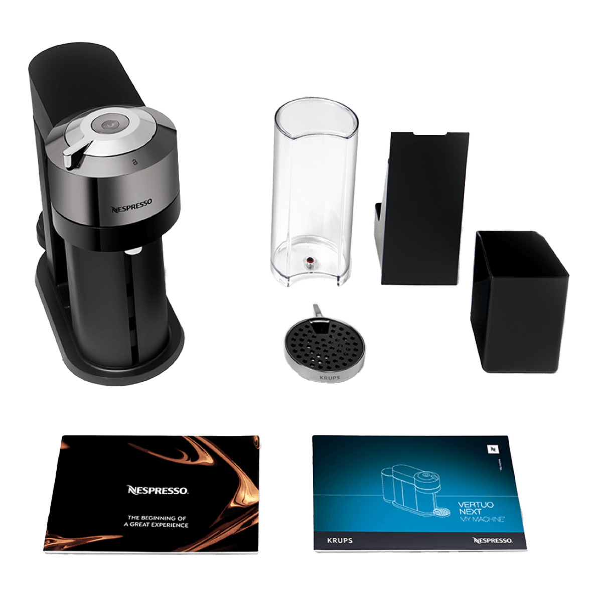 KRUPS XN910C Μηχανή Καφέ Nespresso Vertuo Next Deluxe Dark Chrome - 5