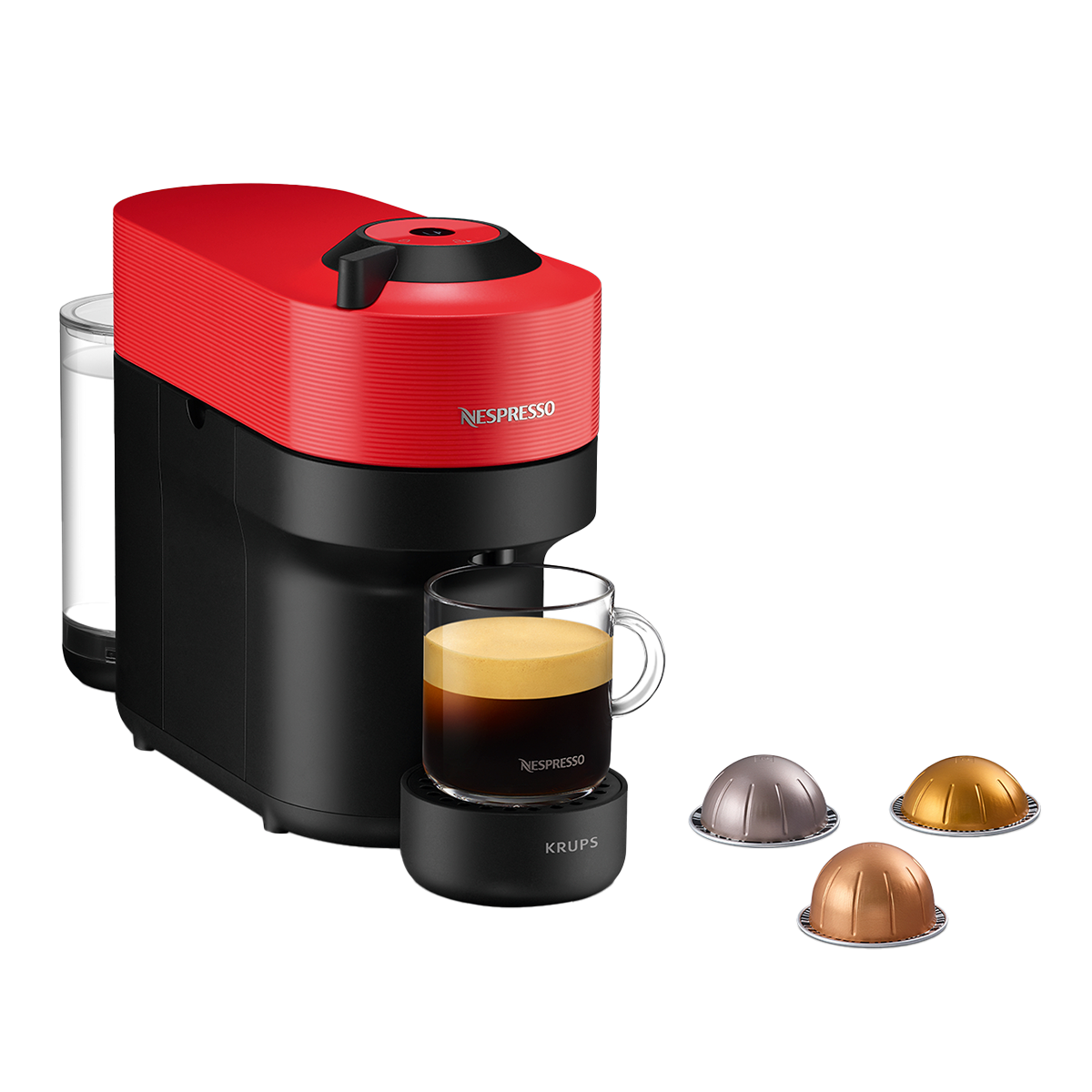 KRUPS XN9205 Μηχανή Καφέ Nespresso Vertuo Pop Red