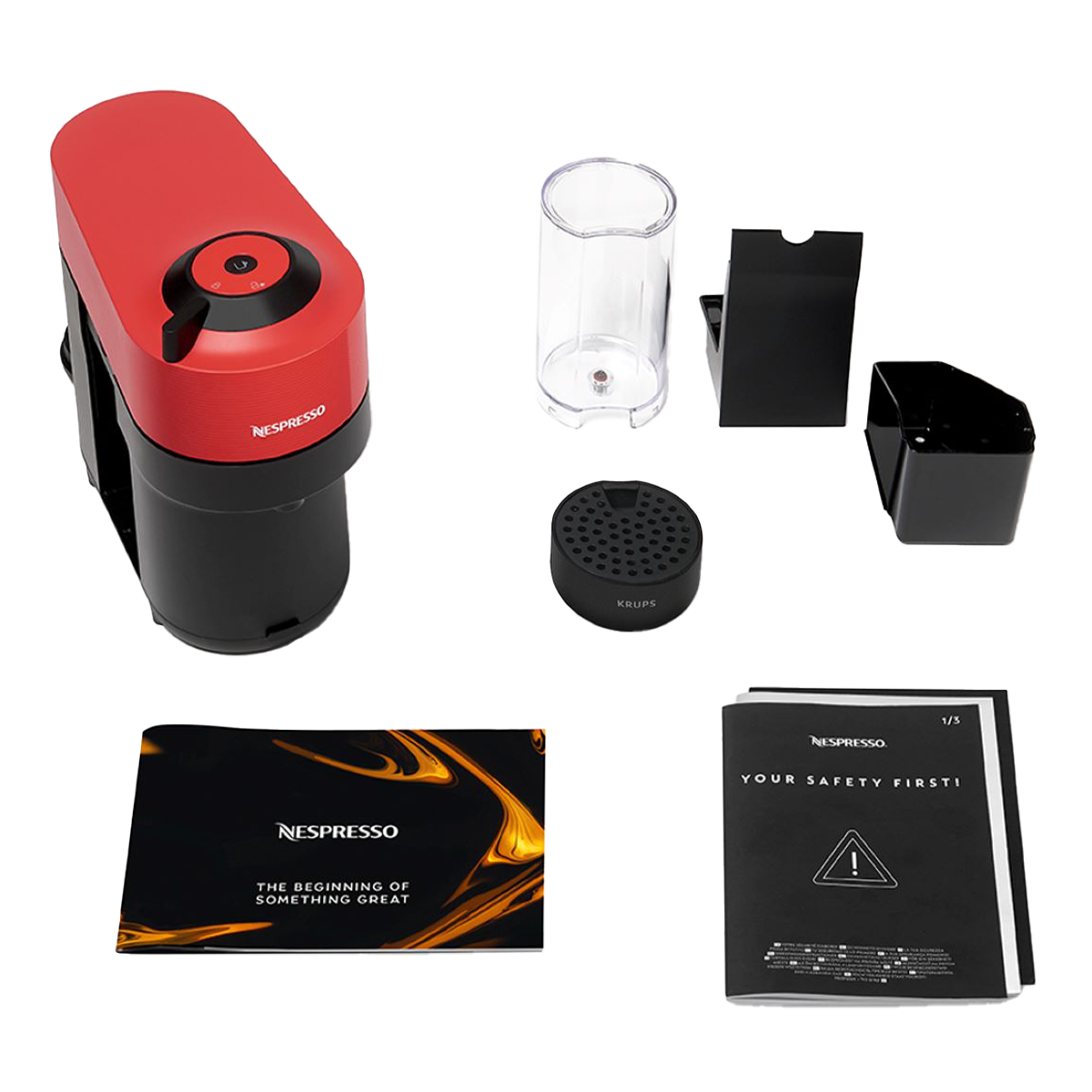 KRUPS XN9205 Μηχανή Καφέ Nespresso Vertuo Pop Red - 5