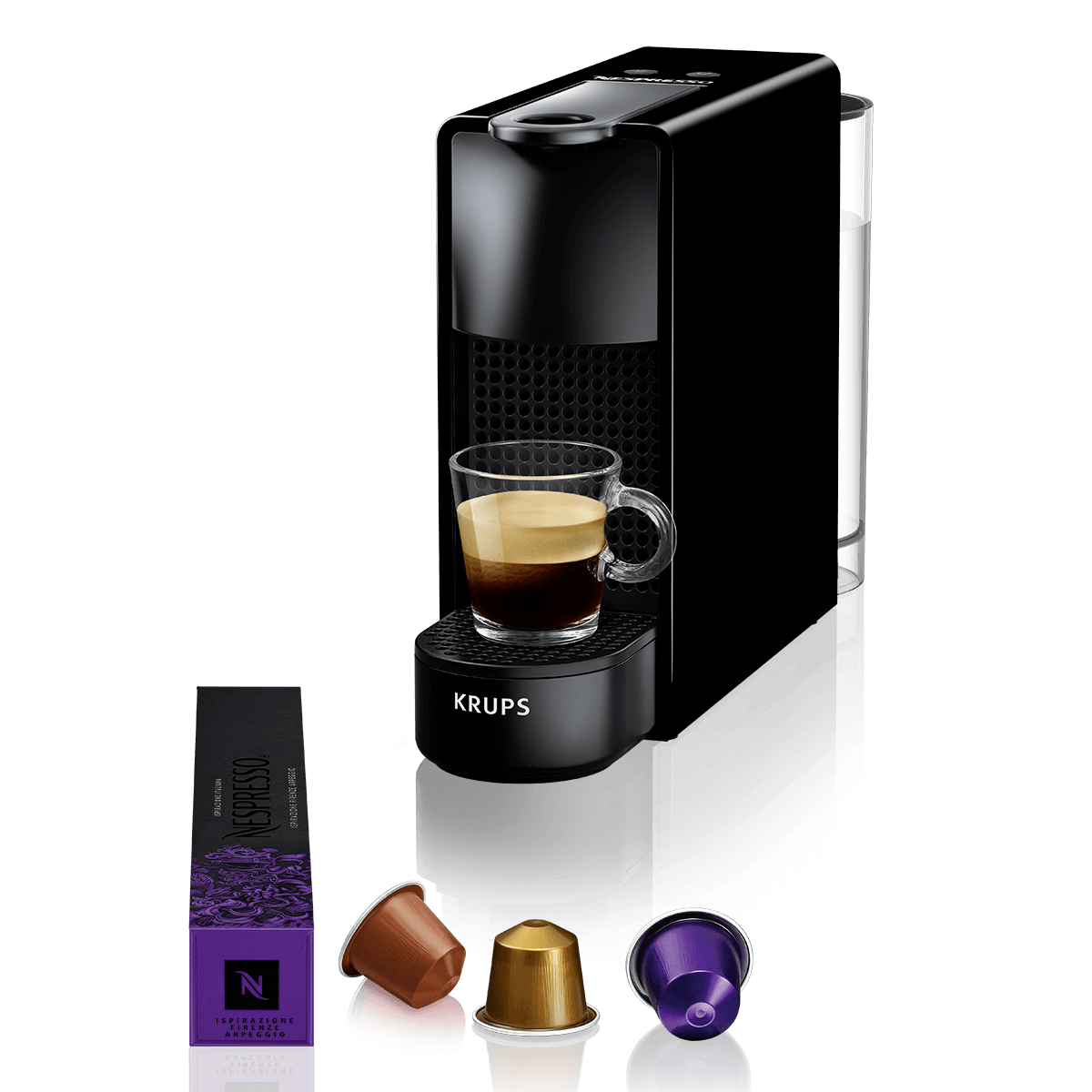 KRUPS XN1111V Μηχανή Καφέ Nespresso Original Essenza Mini Black