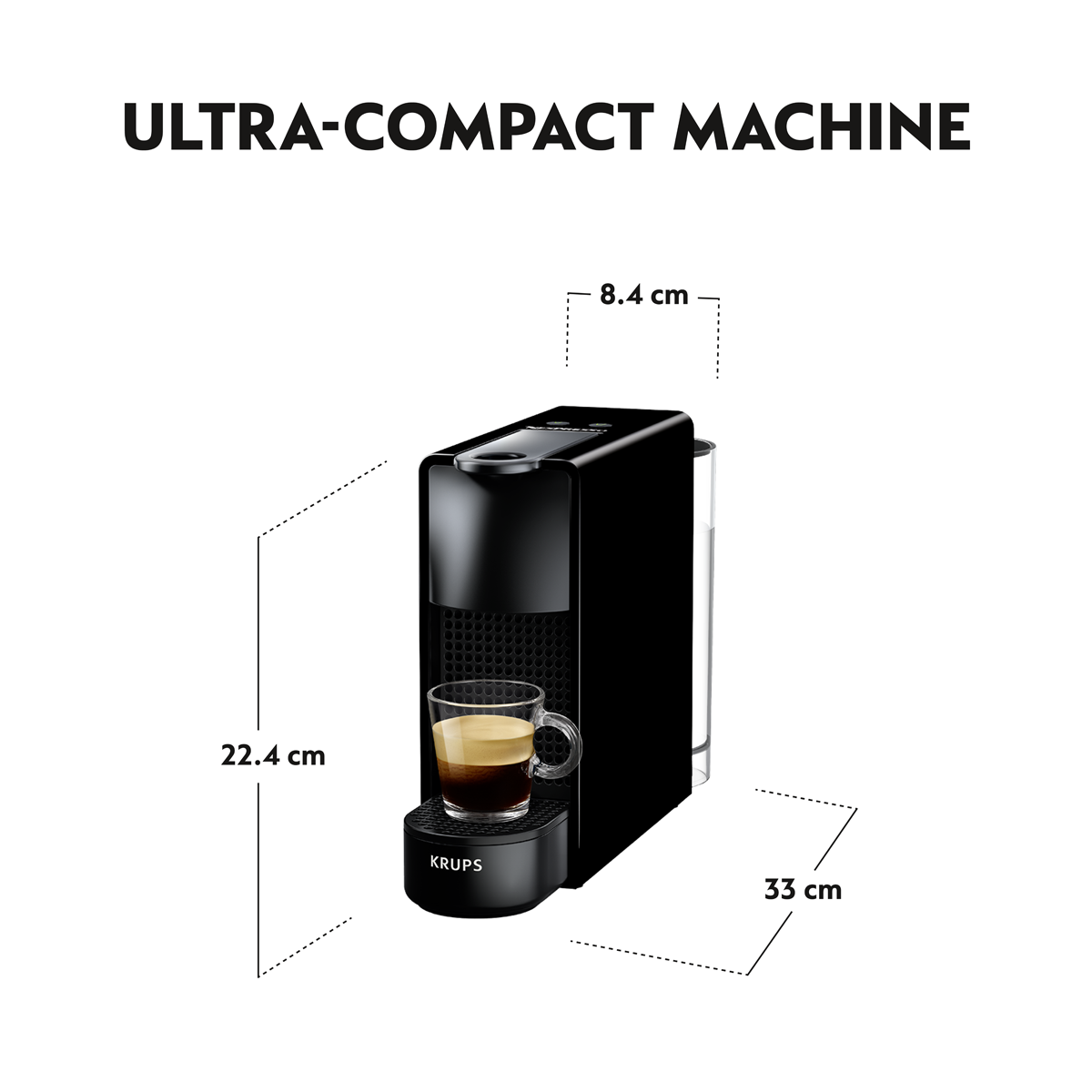 KRUPS XN1111V Μηχανή Καφέ Nespresso Original Essenza Mini Black - 6