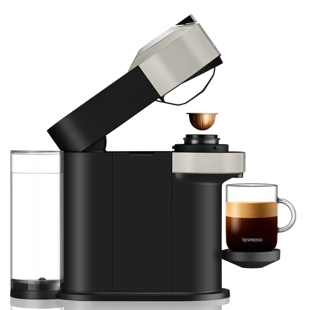 KRUPS XN910B Μηχανή Καφέ Nespresso Vertuo Next Light Grey - 3