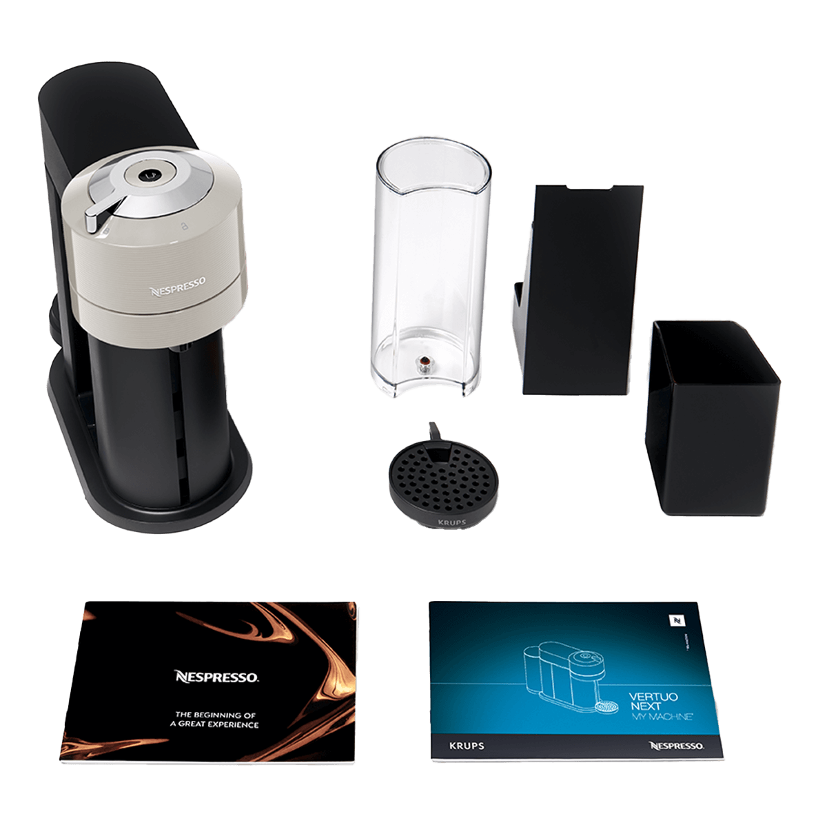 KRUPS XN910B Μηχανή Καφέ Nespresso Vertuo Next Light Grey - 5