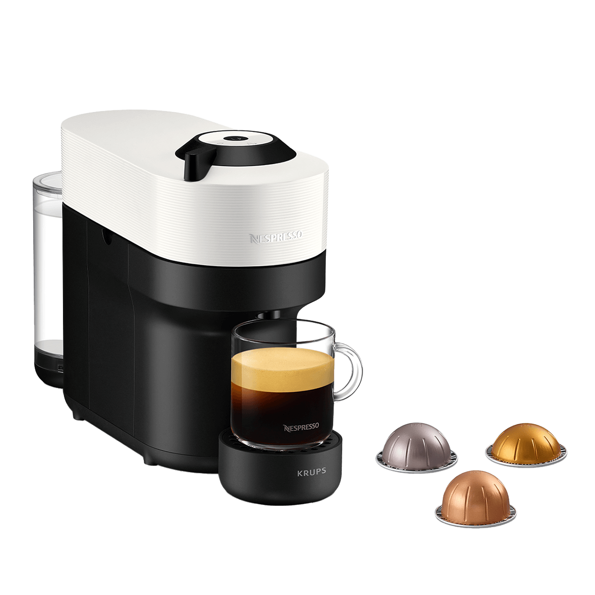 KRUPS XN9201 Μηχανή Καφέ Nespresso Vertuo Pop Coconut White