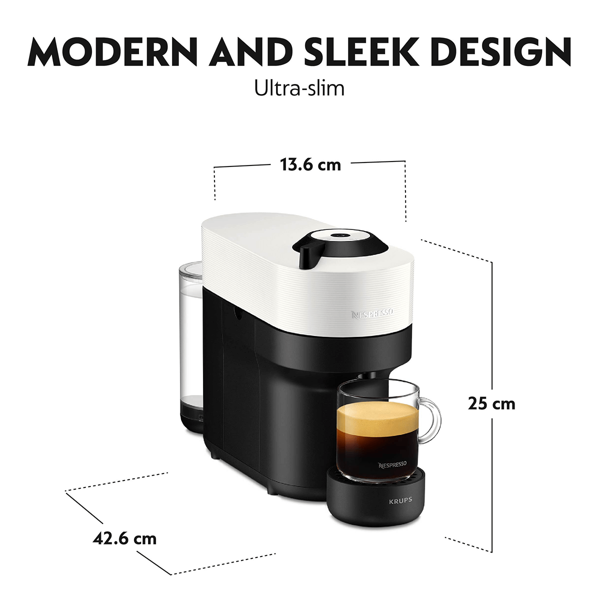KRUPS XN9201 Μηχανή Καφέ Nespresso Vertuo Pop Coconut White - 6