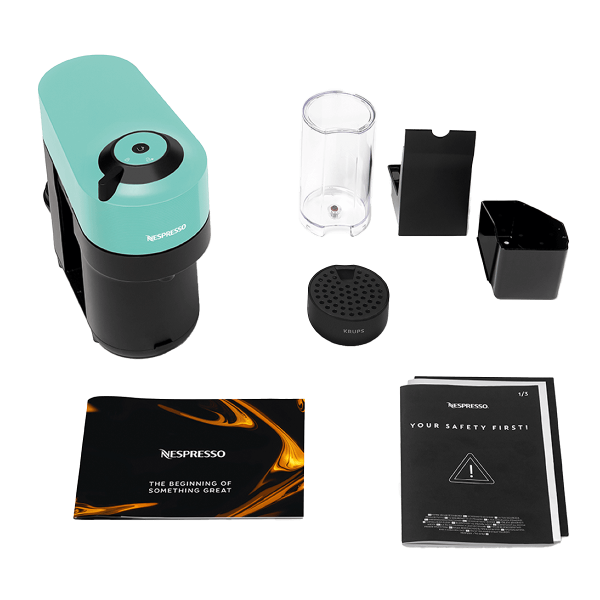 KRUPS XN9204 Μηχανή Καφέ Nespresso Vertuo Pop Aqua Mint - 5