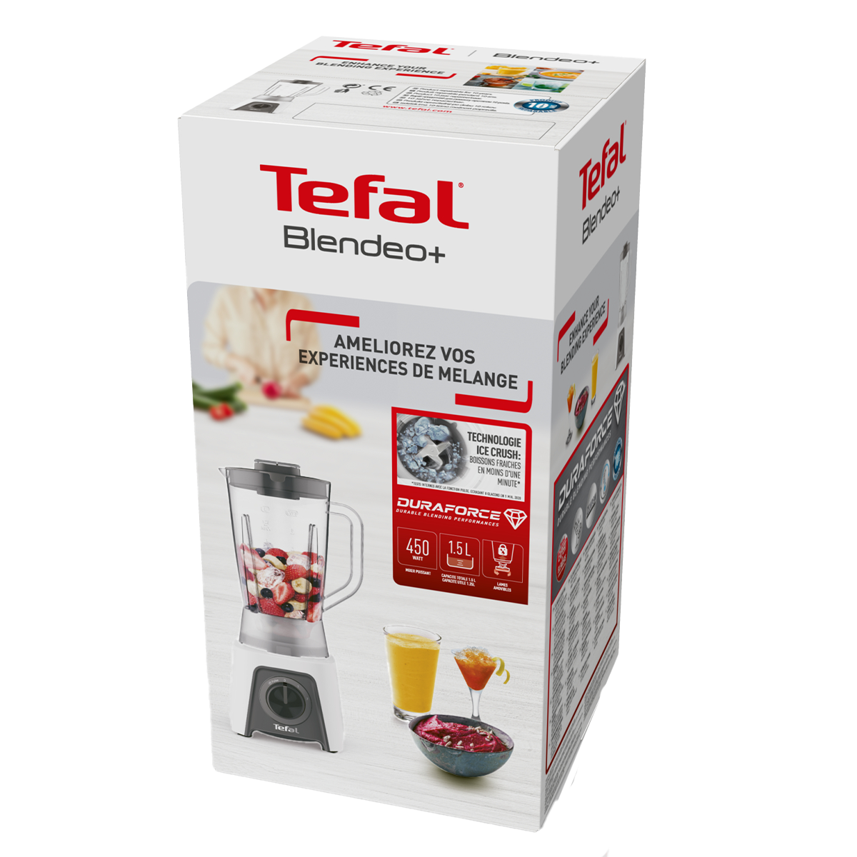 TEFAL Blendeo+ BL2C01 Μπλέντερ 450W Λευκό - 5