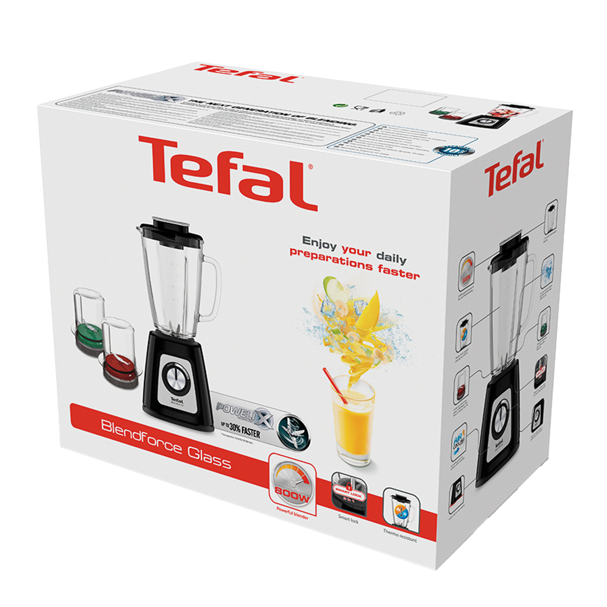 TEFAL BL4388 Blendforce Μπλέντερ 800W Μαύρο - 5