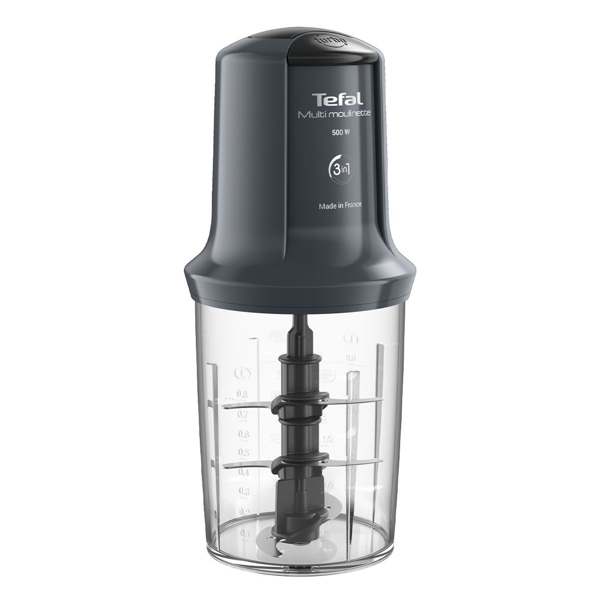 TEFAL MQ718BF0 Multi Moulinette XXL Πολυκόπτης 500W Γκρι - 2