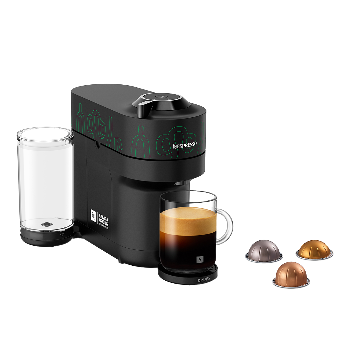 KRUPS XN9308F0 Μηχανή Καφέ Nespresso Vertuo Pop+ Samra Green