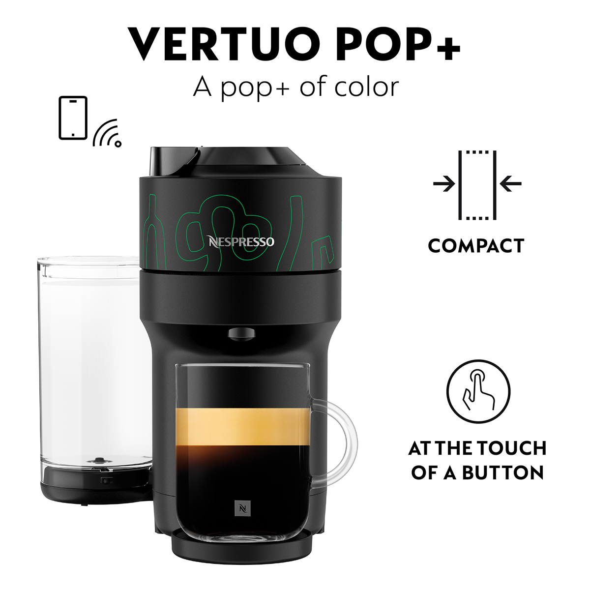 KRUPS XN9308F0 Μηχανή Καφέ Nespresso Vertuo Pop+ Samra Green - 7