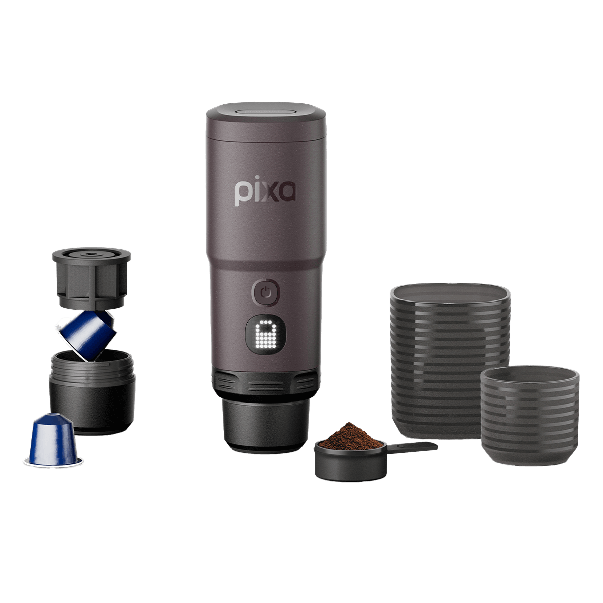 WACACO Pixapresso Φορητή Μηχανή Espresso Dark Burgundy