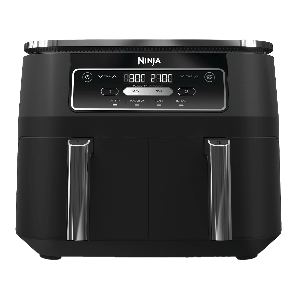 NINJA AF200EU Foodi Dual Φριτέζα Αέρος 7.6Lt Μαύρο