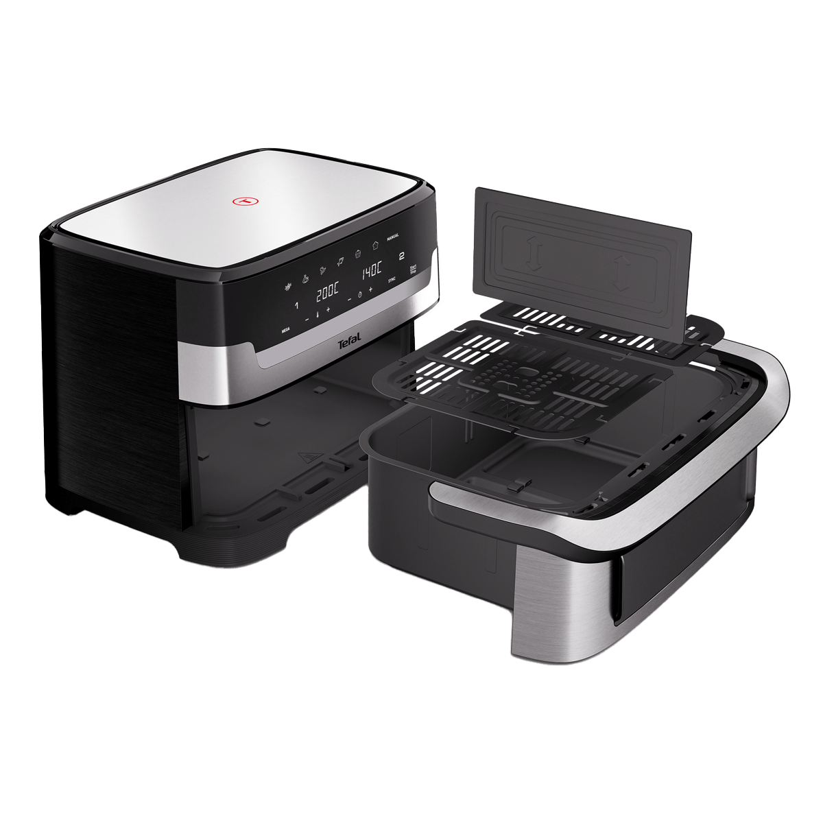 TEFAL EY922DE0 Dual Easy Fry Flex Φριτέζα Αέρος 9Lt Μαύρο - 3
