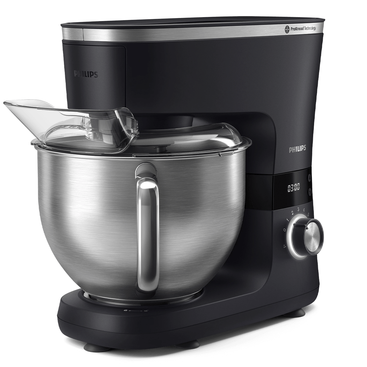 PHILIPS HR7962/01 ProKnead Series 7000 Κουζινομηχανή 5.5Lt Μαύρο - 2