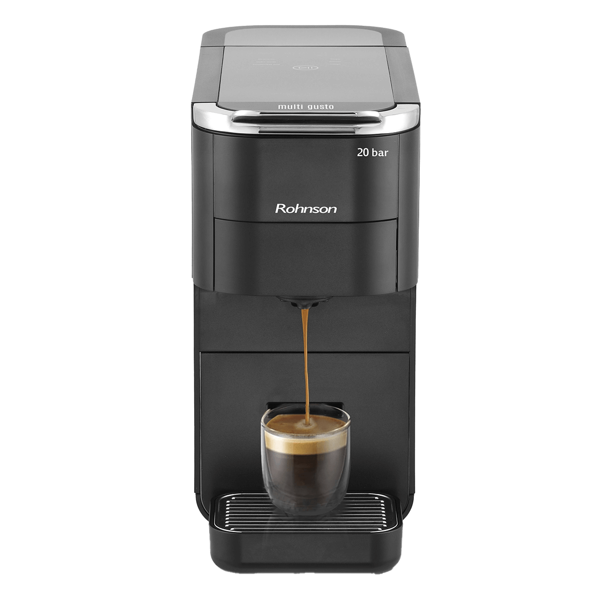 ROHNSON R-98055 MultiGusto 5 σε 1 Μηχανή Καφέ Espresso Μαύρο