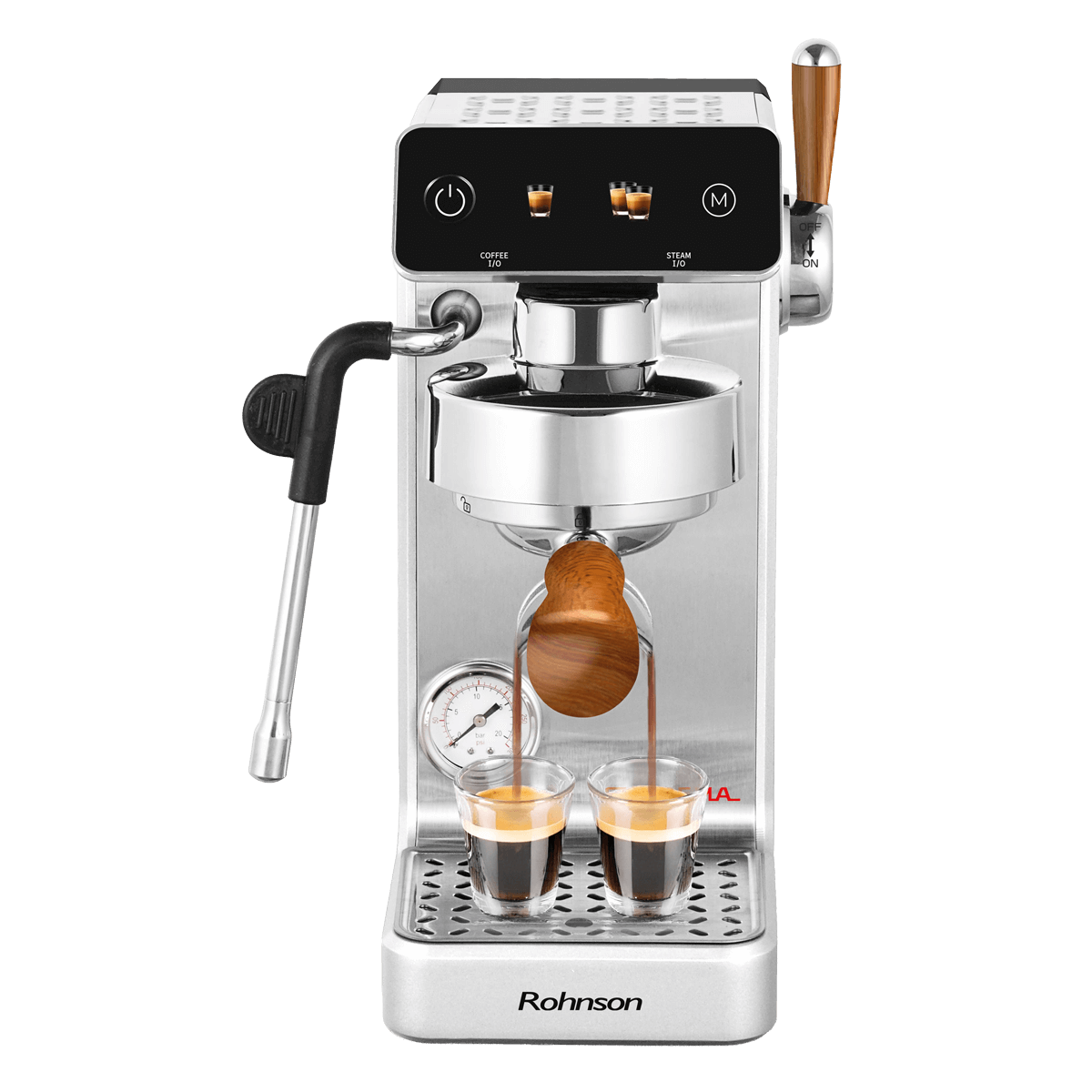 ROHNSON R-98300 Suprema Μηχανή Espresso 2700W Ασημί