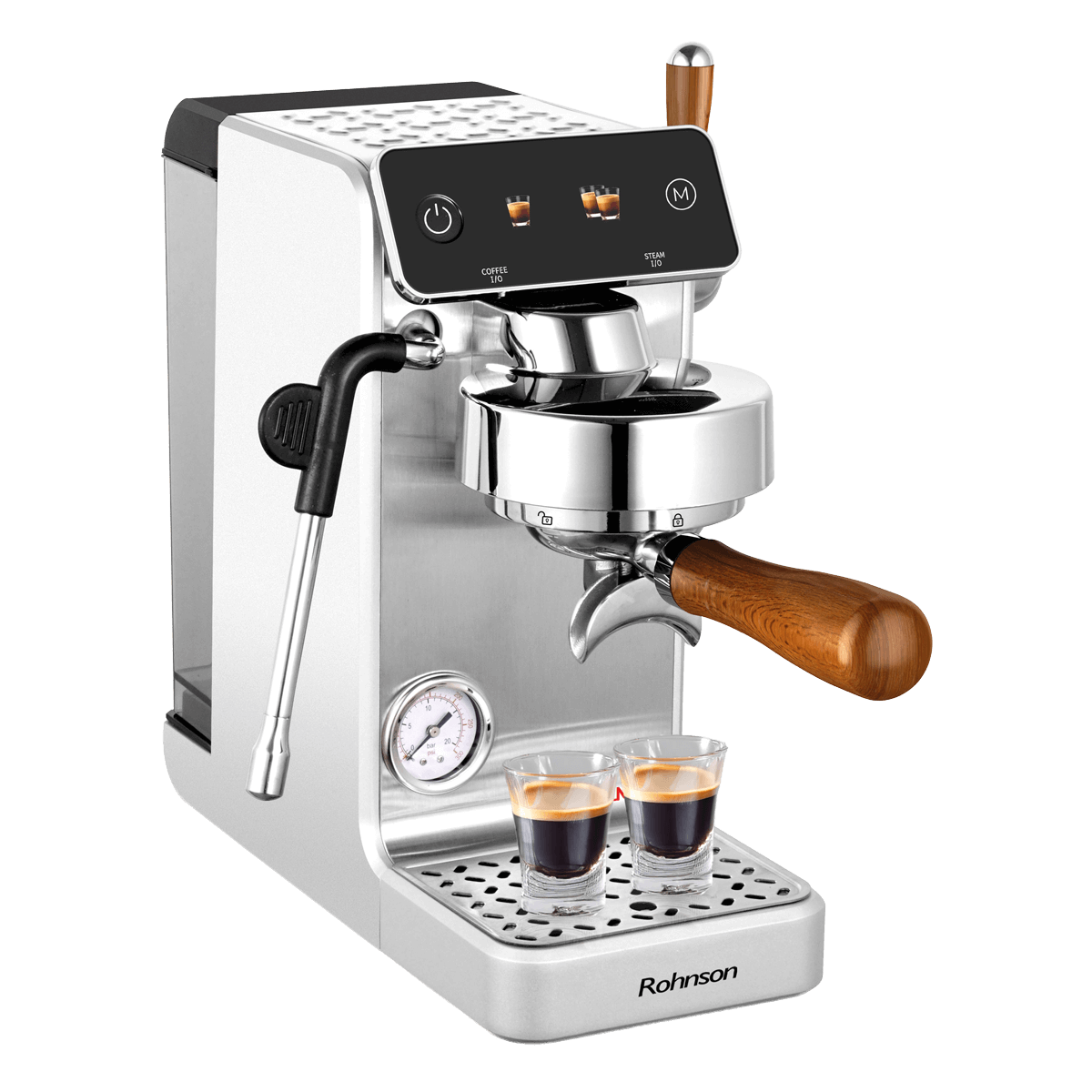 ROHNSON R-98300 Suprema Μηχανή Espresso 2700W Ασημί - 2