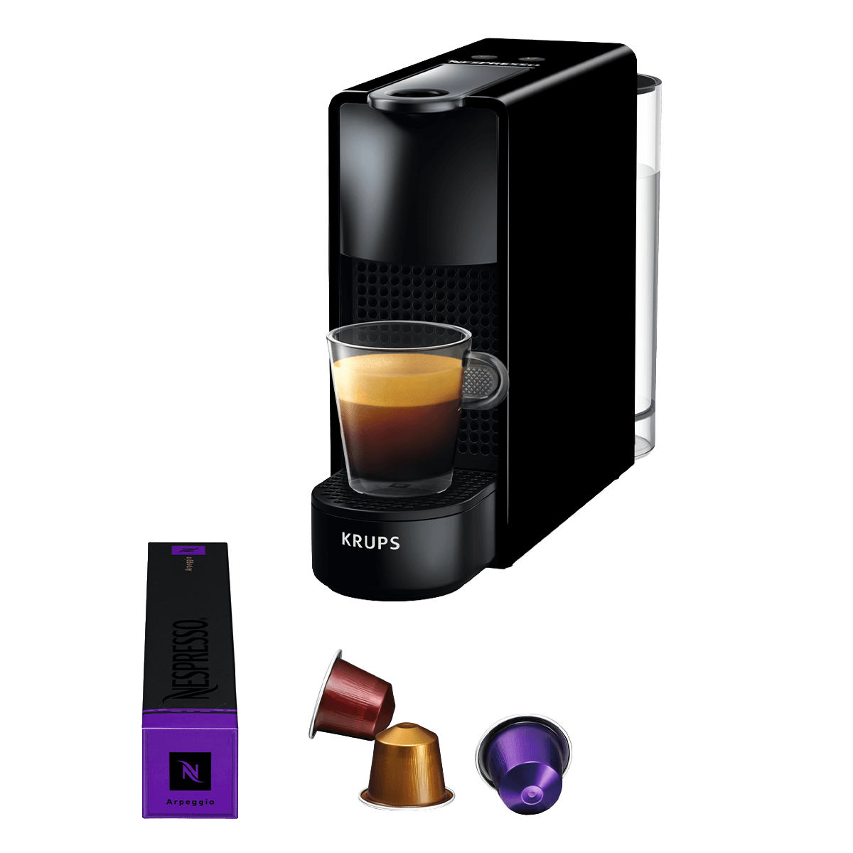 KRUPS XN1108V1 Μηχανή Καφέ Nespresso Original Essenza Mini Black