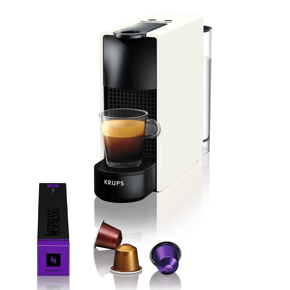 KRUPS XN1101V1 Μηχανή Καφέ Nespresso Original Essenza Mini White
