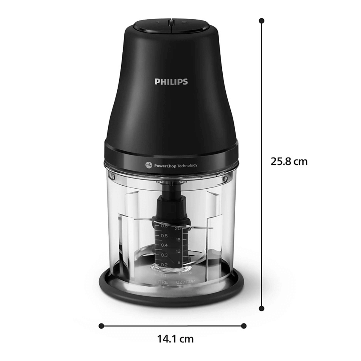 PHILIPS HR1502/00 Series 3000 Πολυκόπτης 450W Μαύρο - 3
