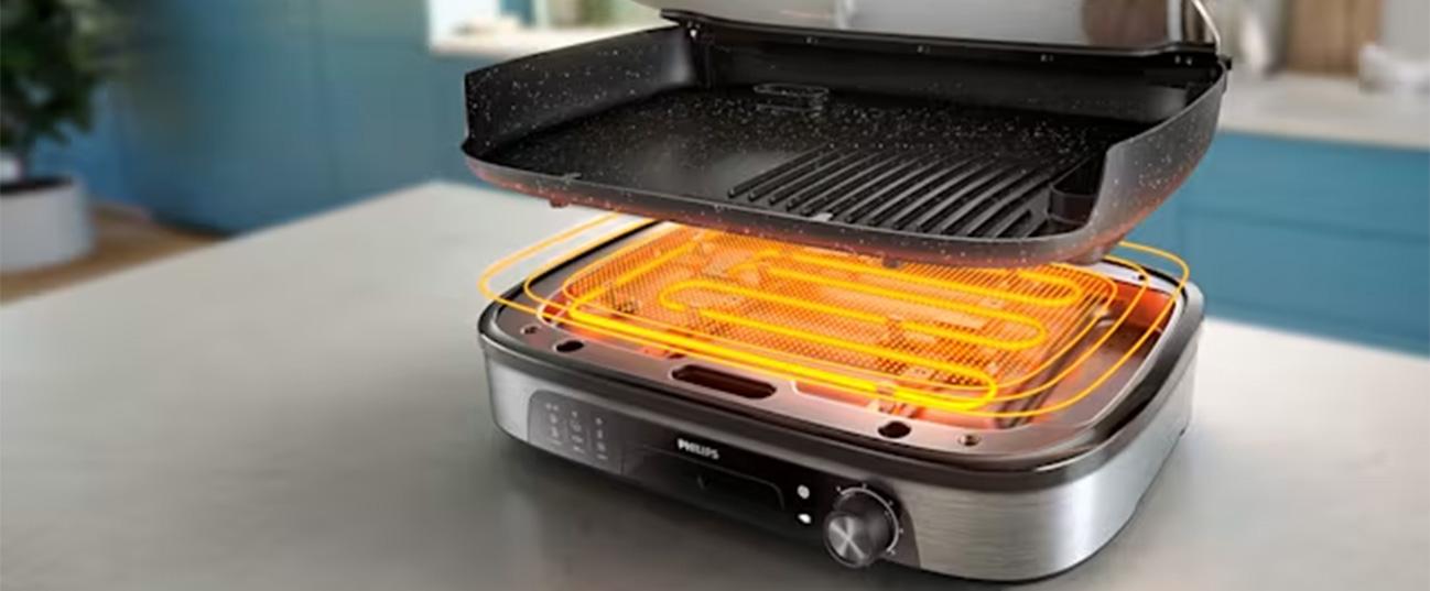 PHILIPS HD6212/90 Series 5000 Επιτραπέζια Ψησταριά