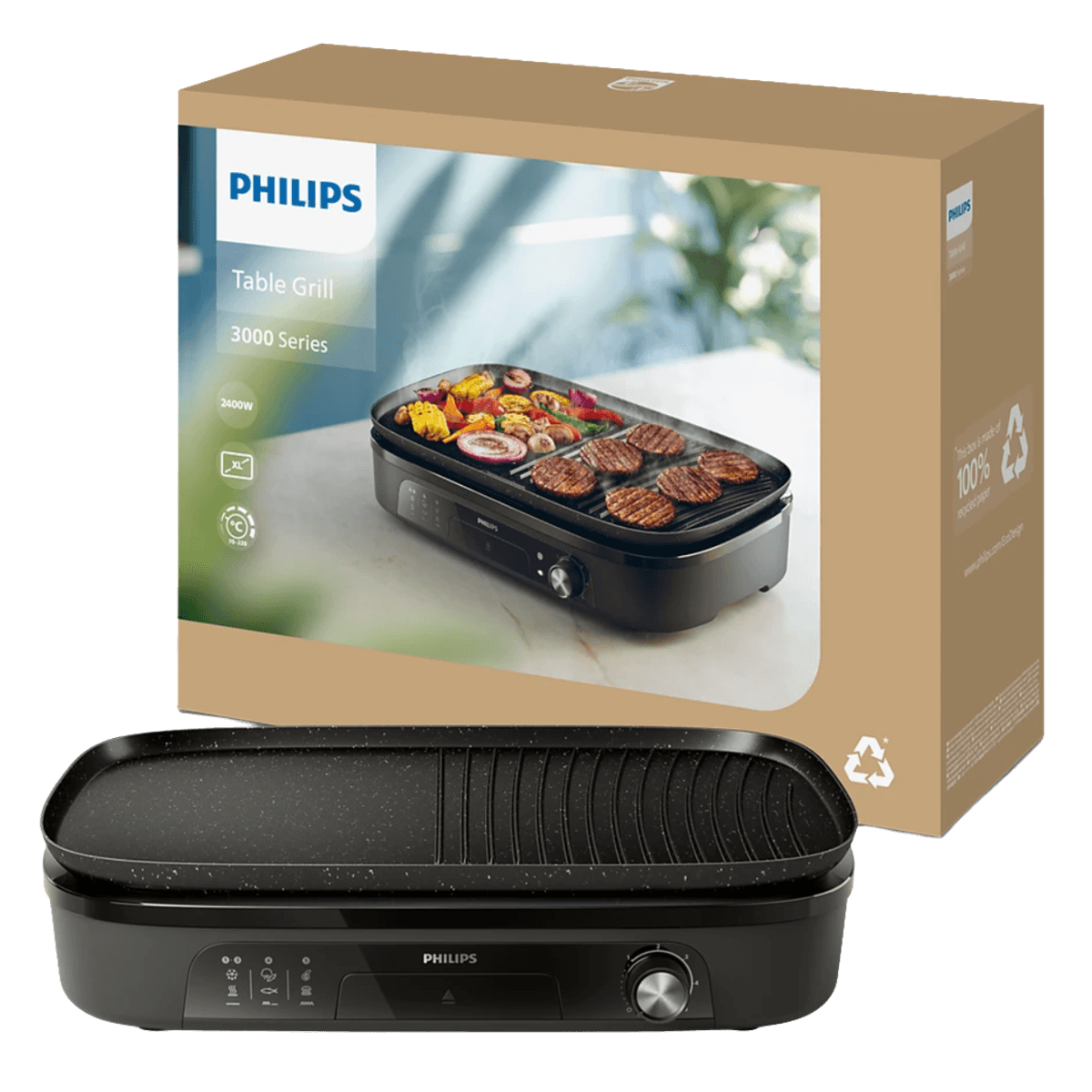 PHILIPS HD6210/90 Series 5000 Επιτραπέζια Ψηστιέρα 2400W Μαύρη - 3