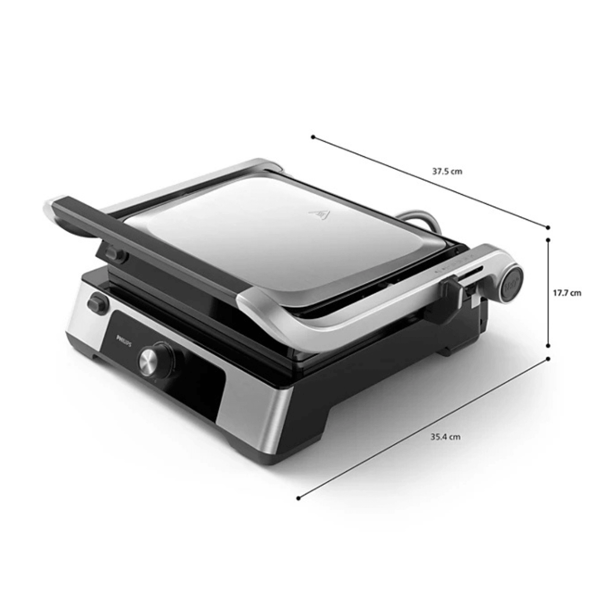 PHILIPS HD6301/90 Series 5000 Compact Grill Τοστιέρα 2000W Ασημί - 2