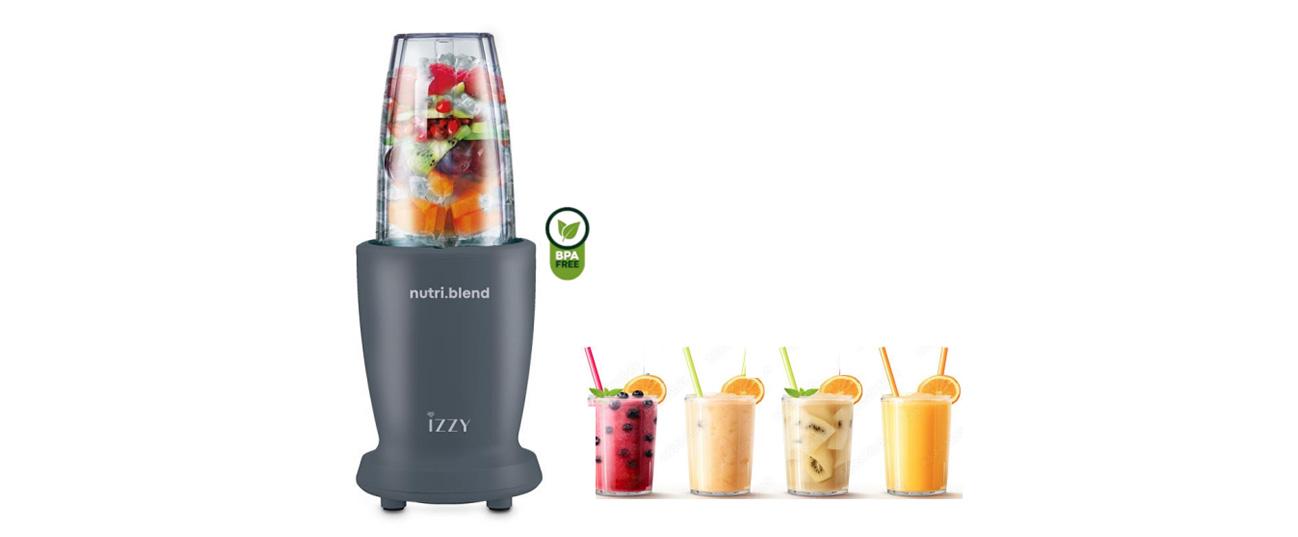IZZY IZ-6503 Μπλέντερ για Smoothies Nutriblend Grey