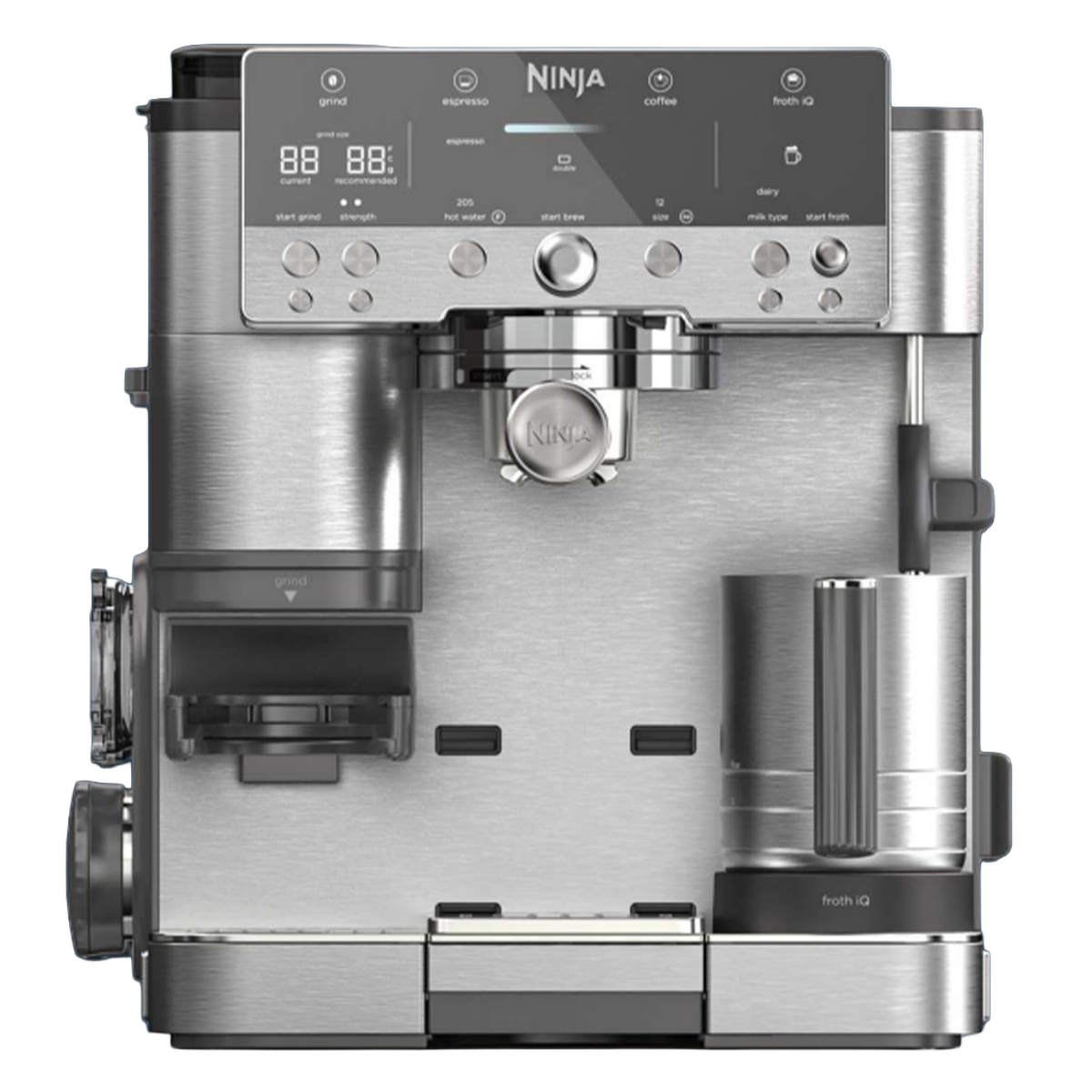 NINJA ES701EU Luxe Pro Αυτόματη Μηχανή Espresso 1650W Ασημί
