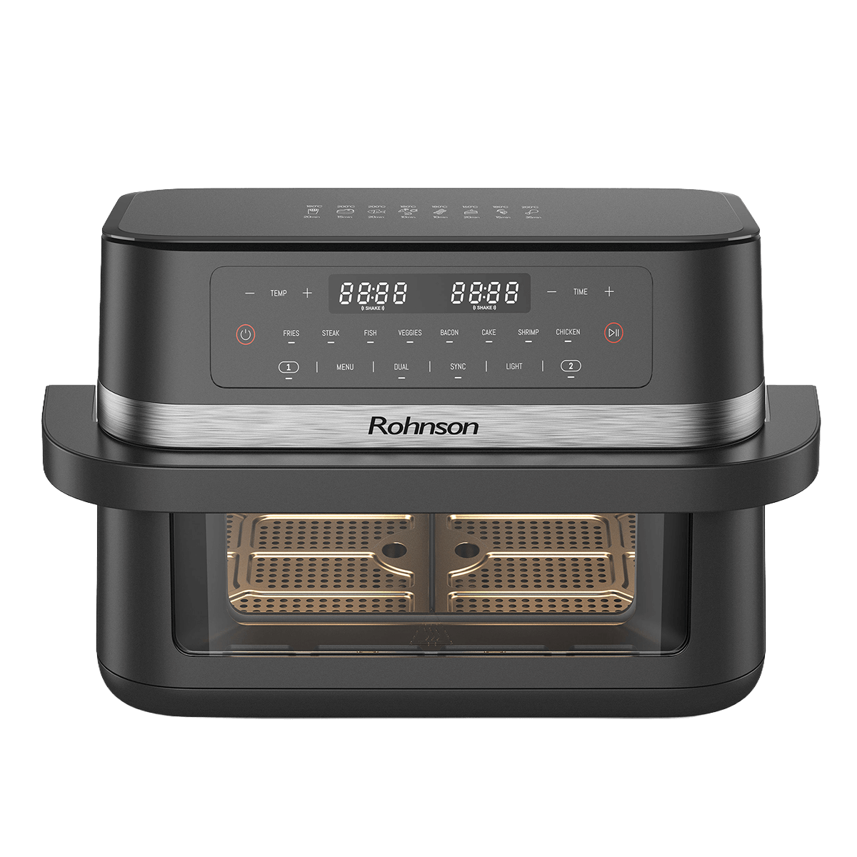 ROHNSON R-2881 Dual Φριτέζα Αέρος 11.5Lt Μαύρο