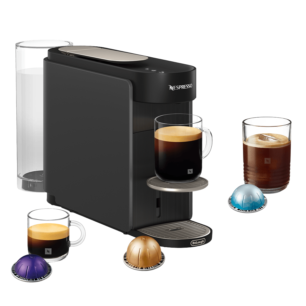 DELONGHI ENV200.GY Μηχανή Καφέ Nespresso Vertuo Up Anthracite