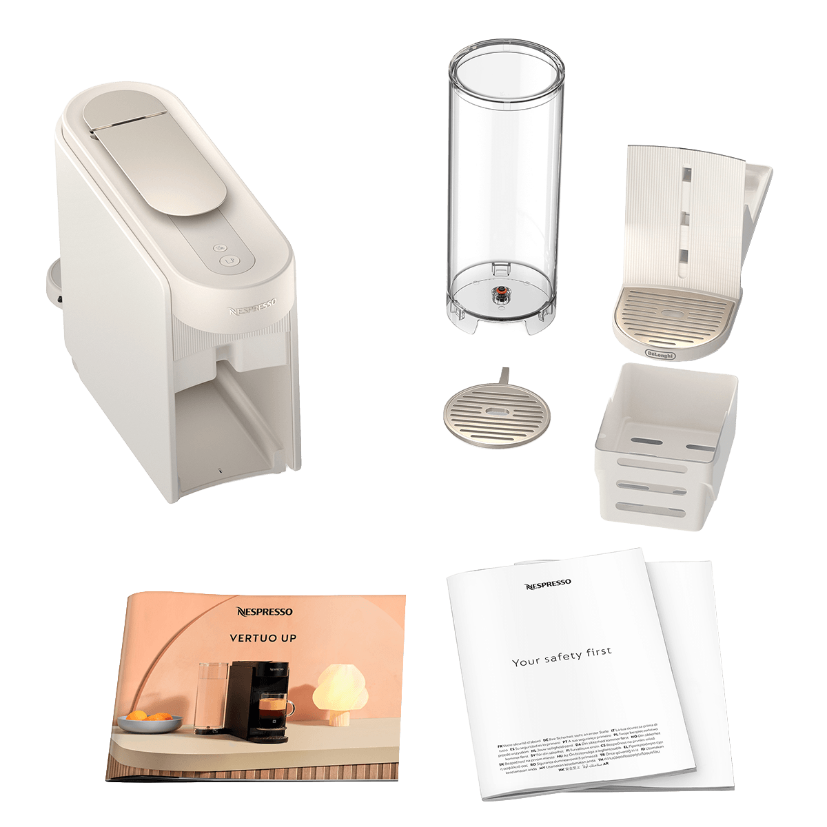 DELONGHI ENV200.W Μηχανή Καφέ Nespresso Vertuo Up Pearl White - 6