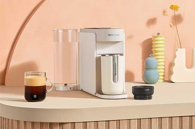 DELONGHI ENV200.W Μηχανή Καφέ Nespresso Vertuo Up Pearl