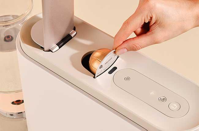 DELONGHI ENV200.W Μηχανή Καφέ Nespresso Vertuo Up Pearl