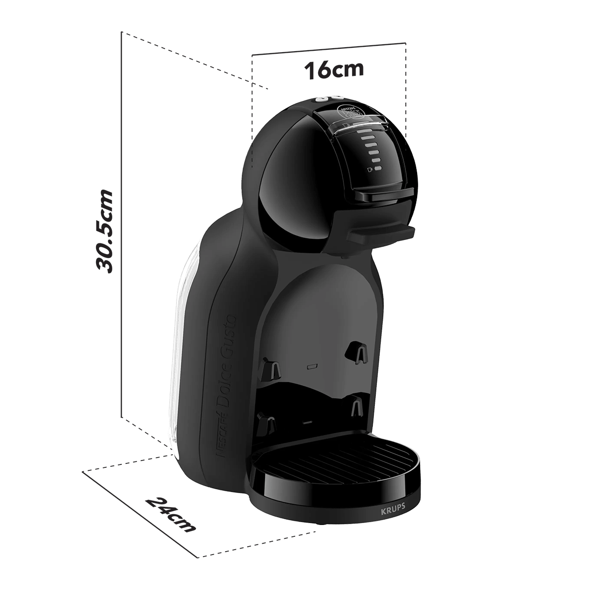 KRUPS KP1438 Μηχανή Καφέ Espresso NESCAFE Dolce Gusto Mini Me 2 Black - 4