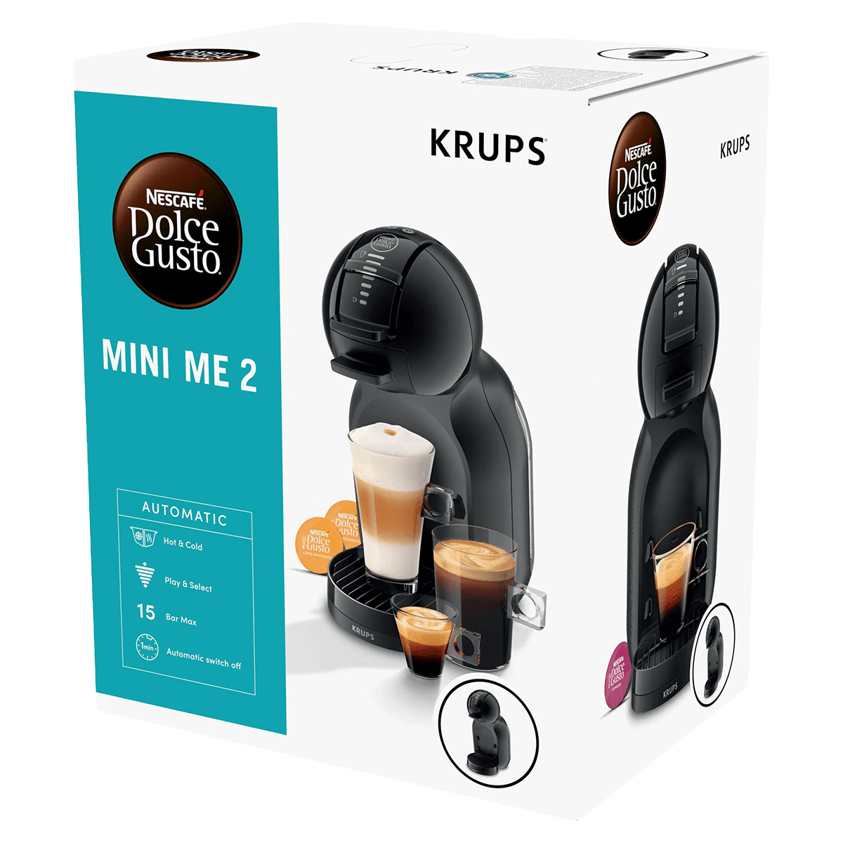 KRUPS KP1438 Μηχανή Καφέ Espresso NESCAFE Dolce Gusto Mini Me 2 Black - 5