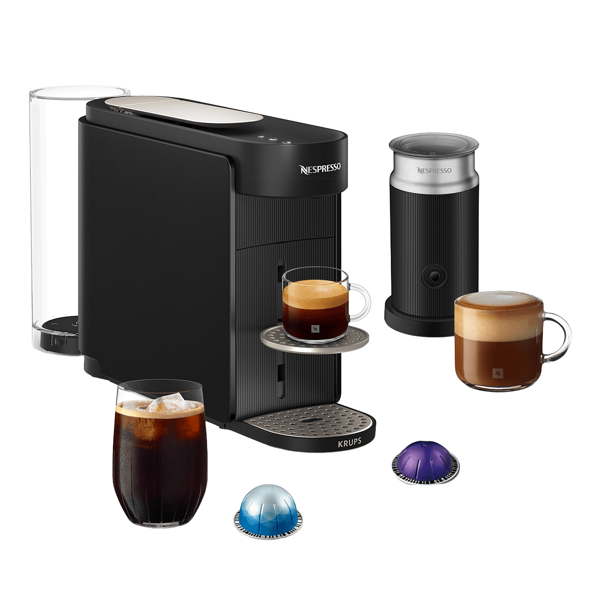 KRUPS XN9418 Μηχανή Καφέ Nespresso Vertuo Up Aero Black