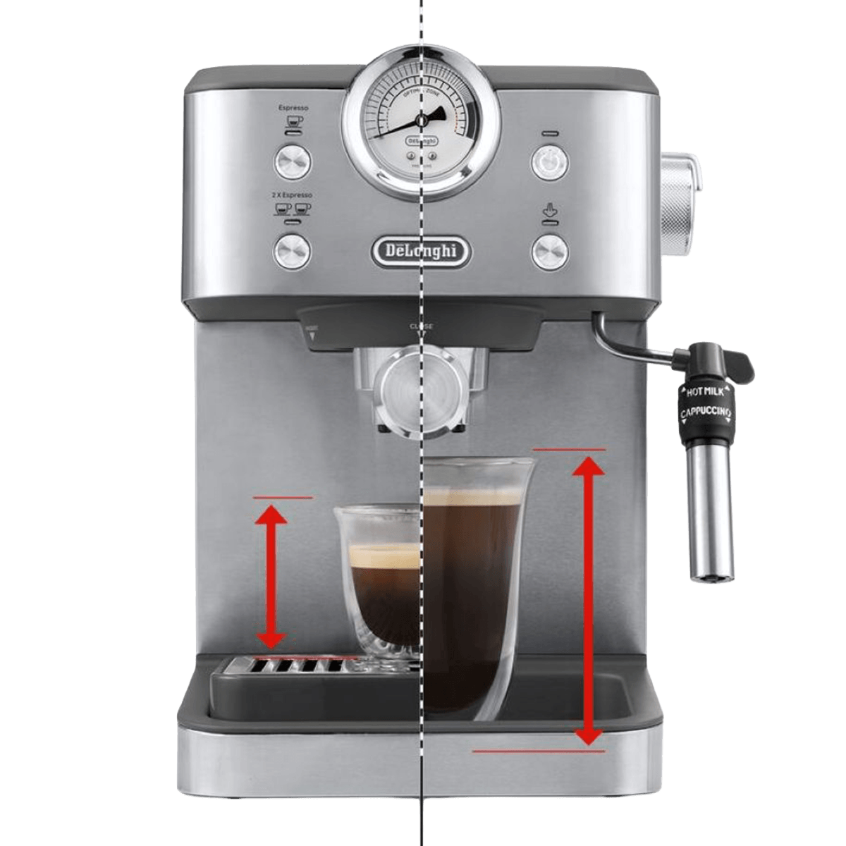 DELONGHI EM450.M Linea Classic Μηχανή Espresso 1325W Ασημί - 2